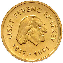 50 Forint 1961, Liszt. 3,84 g. 986/1000. Auflage nur 2503 Ex. ...
