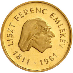 500 Forint 1961, Liszt. 38,38 g. 986/1000. Auflage nur 2503 Ex. ...