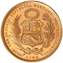 50 Soles 1963, sitzende Freiheit. 23,41 g. 900/1000. Auflage nur 3089 ...