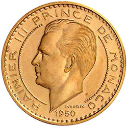 10 Francs Piefort mit Inschrift ESSAI in Gold 1950. 20,96 g. 920/1000 ...