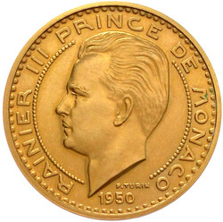 100 Francs Piefort mit Inschrift ESSAI in Gold 1950. 50,80 g. ...