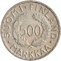 500 Markkaa 1951. Olympiade Helsinki. vorzüglich, kl. Kratzer