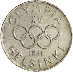 500 Markkaa 1951. Olympiade Helsinki. vorzüglich, kl. Randfehler, ...