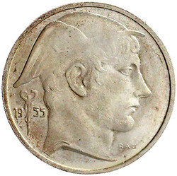 20 Francs flämisch 1955. prägefrisch, besseres Jahr