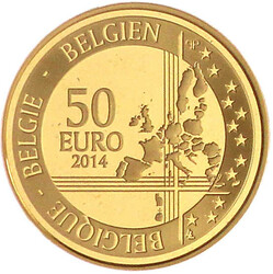 50 Euro 2014. Adolphe Sax. 6,22 g. 999/1000. In Originalschatulle mit ...