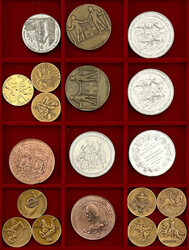 3 Schuber mit 51 Medaillen des 19. und 20. Jh. Meist Bronze und Zinn. ...