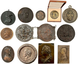 Münzkoffer mit 26 meist großformatigen Medaillen und Plaketten. ...