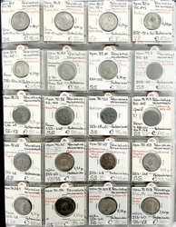 Album mit 165 Münzen des 3. und 4. Jh. Alle in Rähmchen bestimmt ...