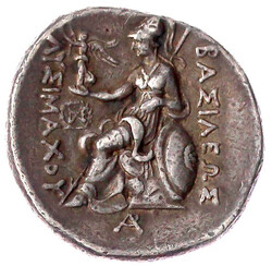 Tetradrachme 297/281 v. Chr., Perinthos. Kopf des Alexander III. mit ...