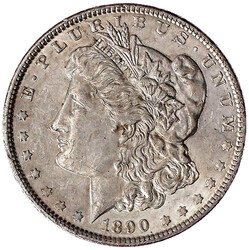 Morgandollar 1890, Philadelphia. vorzüglich/Stempelglanz
