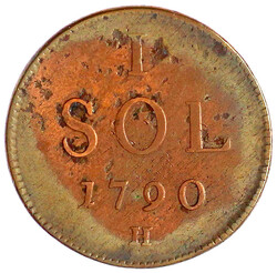 Sol 1790 H, Günzburg. schön/sehr schön, etwas korrodiert