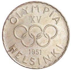 500 Markkaa 1951. Olympiade Helsinki. prägefrisch/fast Stempelglanz