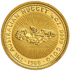 25 Dollars 1988. 1/4 Unze Feingold. In Originalkapsel. fast ...