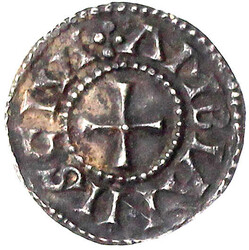 Pfennig o.J., Amiens. Karolusmonogramm//Kreuz. M./G. vorzüglich, ...
