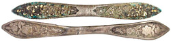 2 blumenverzierte Silber-Haarnadeln, Qingdynastie, um 1850/1900. ...