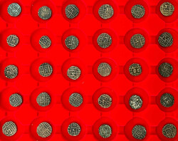 Schuber mit 30 Kupfermünzen der Zeit ca. 1790 bis 1928. sehr ...