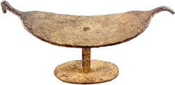 Ghana: Bronzefigur aus dem Volta-Becken in stark abstrakter Vogelform ...