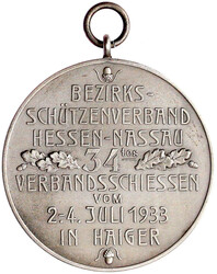 Silbermedaille 1933 a.d. 34. Verbandsschiessen des ...