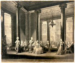 4 Drucke: Kupferstich von René Gaillard (1719-1790) "L-accord de ...