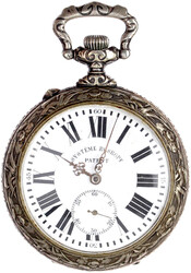Große Bergmanns-Taschenuhr um 1900. SYSTEME ROSKOPF PATENT. ...