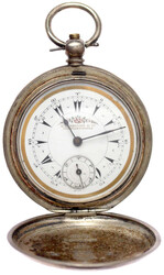 Schweizer Herrensavonette Silber 800, ab 1884. Hersteller Billodes ...