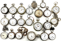 Sammlung von 44 alten meist "open face" Herren-Taschenuhren. Vieles ...
