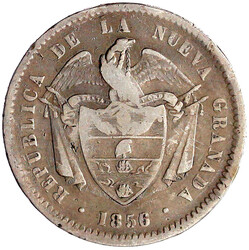 Peso 1856. schön/sehr schön