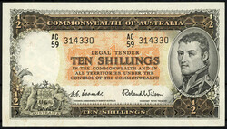 Commonwealth Bank of Australia, 10 Shillings o.D. (1946-1960). III