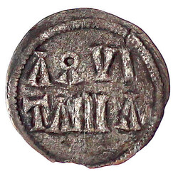 Obol o.J. Aquitanien. AQVITANIA/+CARLVS REX um Kreuz. 0,64 g. sehr ...