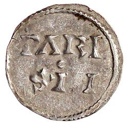 Pfennig o.J., Paris. PARISII/+CARLVS REX um Kreuz. 1,59 g. sehr ...
