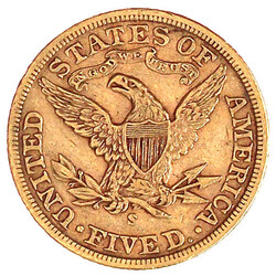 5 Dollars 1903 S, San Francisco. Coronet Head. 8,30 g. 900/1000. sehr ...