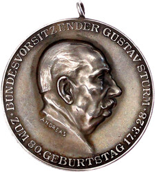 Tragbare Silbermedaille 1928, v. Andreas. Auf das 31. Mitteldeutsche ...