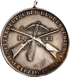 Tragbare Silbermedaille 1928, v. Andreas. Auf das 31. Mitteldeutsche ...