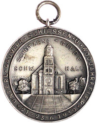 Tragbare Silbermedaille 1930 von Mayer und Wilhelm (unsigniert), auf ...