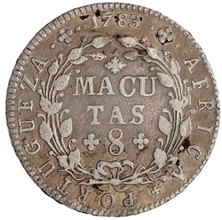 8 Macutas 1783. sehr schön