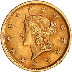 Dollar 1852, Philadelphia. Liberty Head. 1,67 g. 900/1000. gutes sehr ...