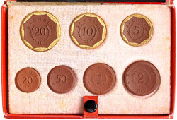 Kompletter Satz von 20 Pfg.-20 Mark (7 Stück) 1921 im etwas ...
