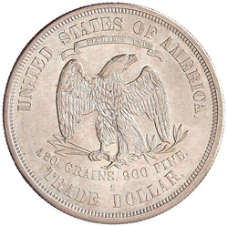 Trade Dollar 1875 S, San Francisco. vorzüglich/Stempelglanz, selten ...