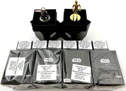 12 Star Wars-Silbermünzen: 6 X 5 NZD Star Wars Death Star ...