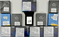 5 Boxen DC Comics Trading Coins & Disney Silberprägungen Niue/New ...