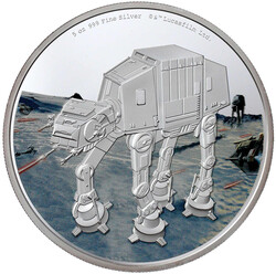 10 Dollars 5 Unzen Farb-Silbermünze 2022. Serie Star Wars Vehicles - ...