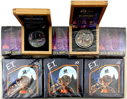 8 X 2 Unzen Feinsilber „The Punk Universe“ & E.T. – Mint of ...