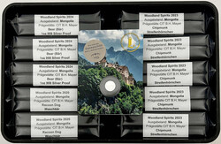 16 X 1 Feinsilberunze in PP und Farbe „Woodland Spirits“ Serie ...