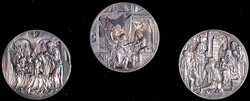 Silbermedaillen-Set mit 3 Feinsilbermedaillen v. IMM Münz-Institut ...