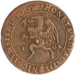 Kupfer Öre 1627, Nyköping. Steigender Greif. Mit Jahreszahl MDCXX7. ...