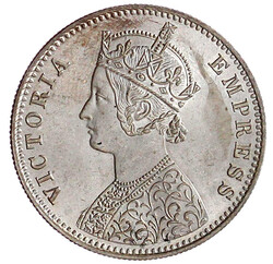 Rupee 1892, Kalkutta. vorzüglich/Stempelglanz, gereinigt