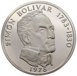 20 Balboas Großsilbermünze 1975. 129,6 g. 925/1000. In ...