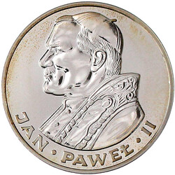 2 Stück: 100 und 200 Zlotych Silber 1986 Johannes Paul II. Auflagen ...