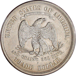 Tradedollar 1876 S, San Francisco. sehr schön/vorzüglich