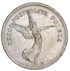 5 Zlotych 1928, Nike.gutes sehr schön, kl. Kratzer